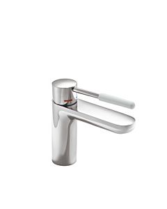 Hewi AQ mitigeur lavabo AQ1B12M1024097 rond, saillie 159mm, mat, chromé, poignée gris clair