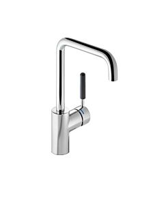 Hewi AQ mitigeur lavabo AQ1.12M1064092 Poignée gris anthracite, tube rond, saillie 187mm, chromée