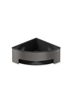 Hewi System 900 corner shower basket 900.03.00260ER 67mm high, leg length 170mm, powder-coated, dark grey, matt black