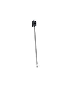 Hewi System 800 Bodenstütze 950.50.026XA92 Edelstahl matt geschliffen, senkrechte Länge 563 mm, Anbindung anthrazit