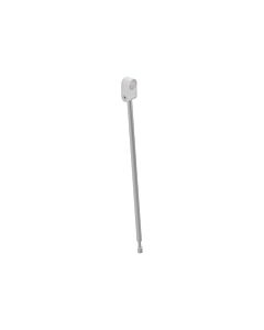 Hewi System 800 sol match0 950.50.026XA98 acier inoxydable satiné, longueur verticale 563 mm, signal de connexion blanc