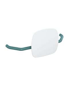 Hewi 801 dossier 801.51.907155 distance au mur 230mm, dossier signal blanc, bleu aqua