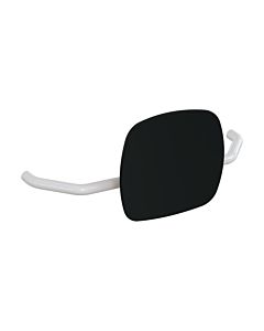 Hewi 801 Rückenstütze 801.51.907398 Wandabstand 230mm, Lehne tiefschwarz, signalweiß