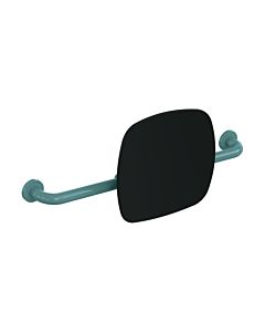 Hewi 801 backrest 801.51.916355 distance to wall 150mm, backrest deep black, aqua blue