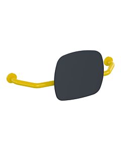 Hewi 801 dossier 801.51.917218 distance au mur 230mm, dossier gris anthracite, senfgelb