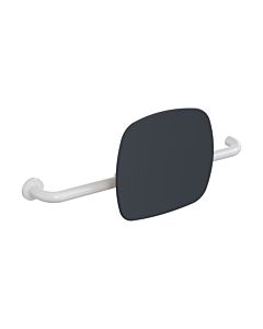 Hewi 801 Rückenstütze 801.51.9262L98 Wandabstand 150mm, Ausführung links, Lehne anthrazitgrau, signalweiß