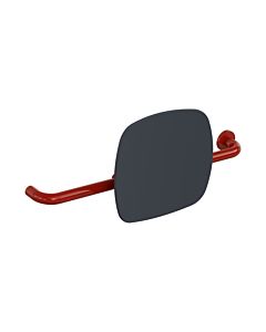 Hewi 801 Rückenstütze 801.51.9262R33 Wandabstand 150mm, Ausführung rechts, Lehne anthrazitgrau, rubinrot