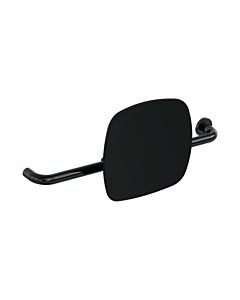 Hewi 801 Rückenstütze 801.51.9263R90 Wandabstand 150mm, Ausführung rechts, Lehne tiefschwarz, tiefschwarz