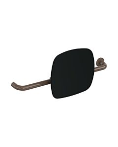 Hewi 801 Rückenstütze 801.51.9263R84 Wandabstand 150mm, Ausführung rechts, Lehne tiefschwarz, umbra