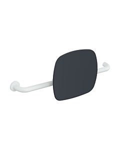 Hewi 801 Rückenstütze 801.51B9262L98 Wandabstand 150mm, Ausführung links, matt, Lehne anthrazitgrau, signalweiß