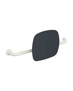 Hewi 801 Rückenstütze 801.51B9262L99 Wandabstand 150mm, Ausführung links, matt, Lehne anthrazitgrau, reinweiß