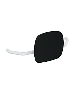 Hewi 801 Rückenstütze 801.51B907398 Wandabstand 230mm, matt, Lehne tiefschwarz, signalweiß