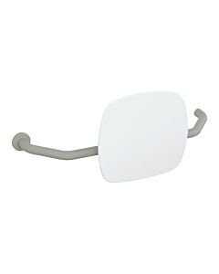 Hewi 801 backrest 801.51B9271L95 distance to wall 230mm, right, matt, backrest signal white, rock grey