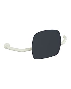 Hewi 801 dossier 801.51B9272L99 distance au mur 230mm, droite, mat, dossier gris anthracite, blanc pur