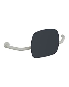 Hewi 801 dossier 801.51B9272L97 distance au mur 230mm, droite, mat, dossier gris anthracite, gris clair