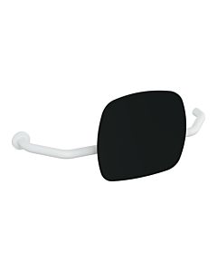 Hewi 801 backrest 801.51B9273L98 distance to wall 230mm, right, matt, backrest jet black, signal white