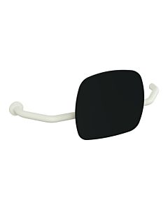 Hewi 801 backrest 801.51B9273L99 distance to wall 230mm, right, matt, backrest jet black, pure white