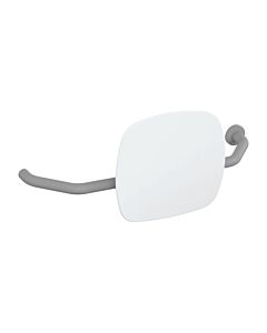 Hewi 801 backrest 801.51B9271R95 distance to wall 230mm, right, matt, backrest signal white, rock grey