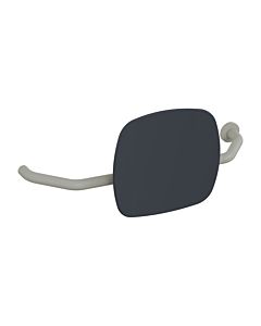 Hewi 801 backrest 801.51B9272R95 distance to wall 230mm, right, matt, backrest anthracite grey, rock grey