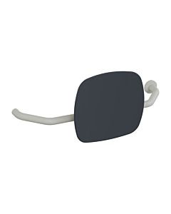 Hewi 801 dossier 801.51B9272R97 distance au mur 230mm, droite, mat, dossier gris anthracite, gris clair