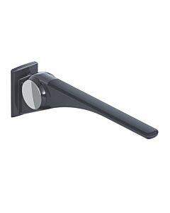 Hewi 802 LifeSystem folding support rail 802.50.40460DR 850, anthracite high-gloss/anthracite matt, with plate, chrome-plated