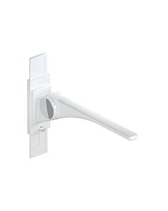 Hewi 802 LifeSystem support rail 802.50.41060SD 900, white high gloss/white matt, with height adjustment