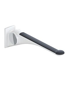 Hewi 802 LifeSystem support rail 802.50.41160GU 600, white high gloss/anthracite matt, matt