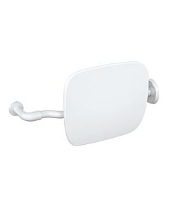 Hewi 802 LifeSystem backrest 802.51.90260SD with rosettes, white high-gloss/white matt, left