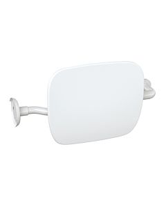 Hewi 802 Support dorsal LifeSystem 802.51.90360SD avec rosaces, blanc brillant/ blanc mat, droite