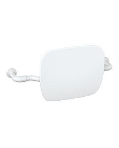 Hewi 802 LifeSystem backrest 802.51.90060SD with rosettes, white high-gloss/white matt