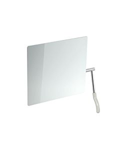 Hewi tilting mirror 802.01.100R97 725x741x73mm, lever on the right, light grey