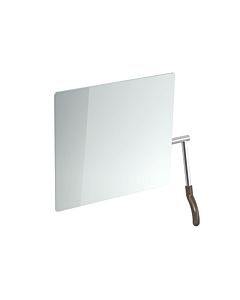 Hewi tilting mirror 802.01.100R84 725x741x73mm, lever on the right, umbra