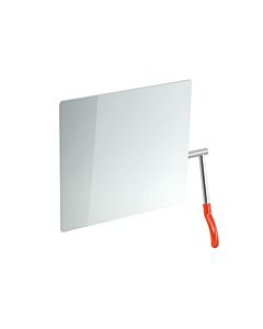 Hewi tilting mirror 802.01.100R36 725x741x73mm, lever on the right, coral