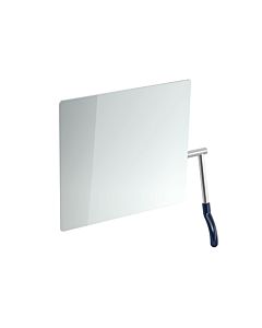 Hewi tilting mirror 802.01.100R50 725x741x73mm, lever on the right, steel blue