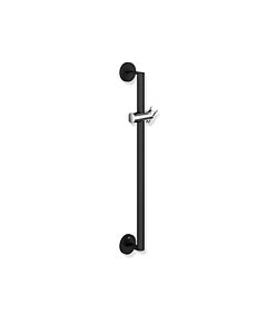 Hewi System 900 barre de support de douche 900.33.03160JK acier inoxydable peint par poudrage noir mat profond / chromé , 900 mm, barre