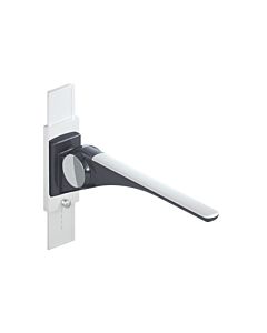 Hewi 802 Rail porteur LifeSystem 802.50.40760TB 700, anthracite brillant/ blanc mat, avec réglage en hauteur