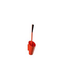 Hewi 801 set de brosses WC 801.20.10036 corail, fixation murale, manche long