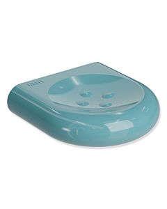 Hewi 477 soap holder 477.02.10055 aqua blue, 97mm, with knobs