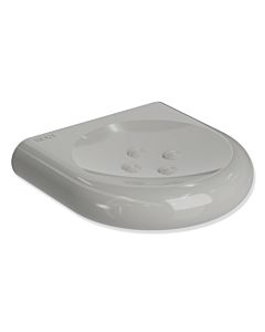 Hewi 477 soap holder 477.02.20095 120mm, with knobs, rock gray