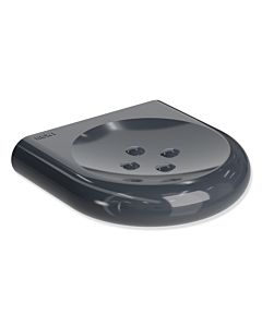 Hewi 477 soap holder 477.02.20092 120mm, with knobs, anthracite gray