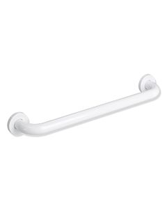 Hewi 477 Badetuchhalter 457 mm, blanc signal, rosaces Ø 60 mm