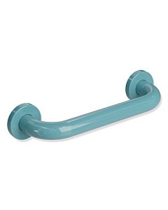 Hewi 477 poignée de bain 477.31.10055 250 mm, bleu aqua, rosaces Ø 60 mm