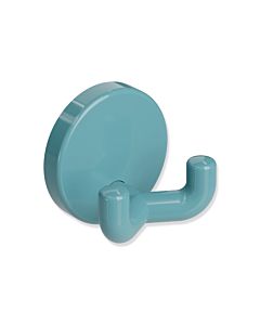 Hewi 801 Doppelhaken 801.90.02055 aquablau, mit Rosette d= 40mm