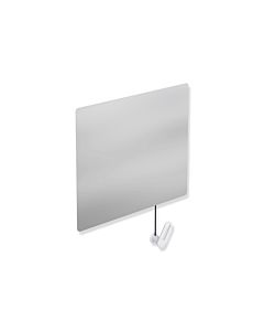 Hewi 801 active + tilting mirror 801.01D10098 600x540x6mm, with Halter / handle, antimicrobial, signal white