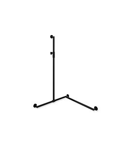 Hewi Main courante de douche System 900 900.35M36060CV 1250 x 800 x 800 mm, version droite, noir mat profond