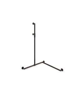 Hewi System 900 shower handrail 900.35M30060ER 1250 x 765 x 765 mm, stainless steel powder-coated dark grey deep matt, right