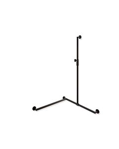 Hewi Main courante de douche System 900 900.35M30360ER 1250 x 765 x 765 mm, acier inoxydable revêtement par poudre gris foncé mat profond, gauche