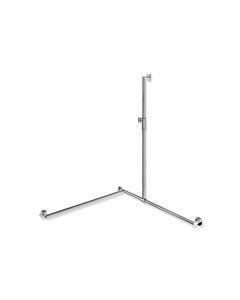 Hewi Rampe de douche System 900 900.35M30440 1250 x 965 x 965 mm, version gauche, chromé