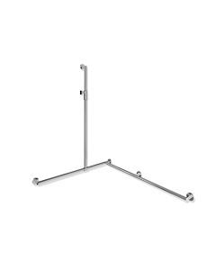 Hewi Rampe de douche System 900 900.35M30840 1250 x 965 x 1185 mm, version droite, chromé