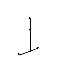 Hewi System 900 shower handrail 900.35M46260CV 1250 x 914 mm, powder-coated black deep matt